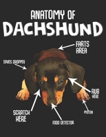 Anatomy of Dachshund: Planner Weekly and Monthly for 2020 Calendar Business Planners Organizer For To do list 8,5 x 11 with Dachshund Wiener Dog Lover Breed Pet Animal Funny Gift 170620986X Book Cover