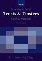 Maudsley & Burn's Trusts & Trustees Cases & Materials 0199219044 Book Cover