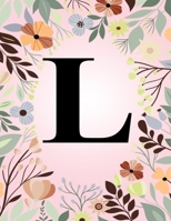 L: Monogram Initial Letter L Notebook College Ruled Journal Gift for Women and Girls 170810545X Book Cover