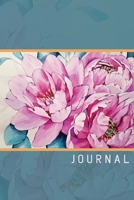 Journal: 6 x 9 Journal notebook with lined pages - Pink floral watercolor roses 1709845759 Book Cover