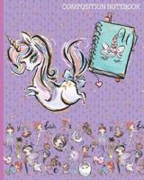 U Composition Notebook: Monogrammed Initial Primary School Wide Ruled Interior Notebook 1082282693 Book Cover