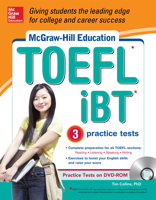 McGraw-Hill Education TOEFL iBT with 3 Practice Tests and DVD-ROM 0071796223 Book Cover