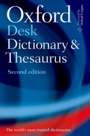 The Oxford Desk Dictionary and Thesaurus (New Look for Oxford Dictionaries) 0195159349 Book Cover