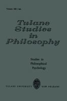 Studies in Philosophical Psychology 9024702879 Book Cover