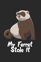 Frettchen Notizbuch: Frettchen Notizbuch f�r Liebhaber / Notizheft / Notizblock A5 (6x9in) Dotted Notebook / Punkteraster / 120 gepunktete Seiten 1671316908 Book Cover