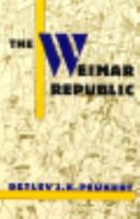 The Weimar Republic 0809015560 Book Cover
