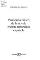 Panorama crítico de la novela realista-naturalista española . (LITERATURA Y SOCIEDAD. L/S.) 8470398695 Book Cover