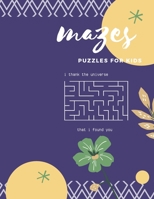 mazes and puzzles for kids B08MSQTC7K Book Cover
