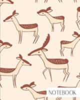 Notebook: Large College Ruled Notebook for Everyday Use Cute and Fun Deer Pattern 1691086606 Book Cover
