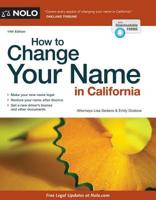 How to Change Your Name in California 087337598X Book Cover