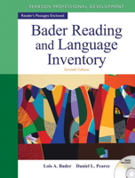 Bader Reading & Language Inventory (6th Edition) 0023051116 Book Cover