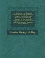 A Dictionary of Lowland Scotch 9353894484 Book Cover