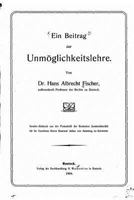 Ein Beitrag Zur Unm�glichkeitslehre (Classic Reprint) 1149057424 Book Cover