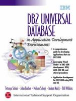 DB2 Universal Database in Application Development Environments 0130869872 Book Cover