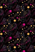 Tarot journal: A daily reading tracker and notebook: Track your 3 card draw, question, interpretation, notes: Astral pattern cover design 1099203724 Book Cover