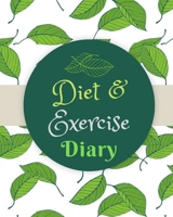 Diet and Exercise Diary: A Daily Food and Exercise Journal, 90 Days Meal and Activity Tracker, Diet Planner and Fitness Journal 1710924713 Book Cover