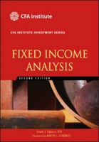 Fixed Income Analysis (CFA Institute Investment Series) 1931609047 Book Cover