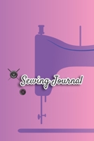 Sewing journal: Sewing planner | Gifts for quilters | Quilters journal | For the sewing lover, crafter and machinists | 111 pages lined | 6x9 inches ... purple background with purple sewing machine 1671195388 Book Cover