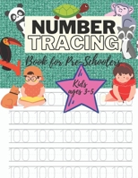 NUMBER TRACING BOOK FOR PRE-SCHOOLERS KIDS AGES 3-5: BOOK FOR TRACING NUMBERS 1-100 FOR KINDERGARTEN AND PRESCHOOL KIDS B08VRMHPS3 Book Cover