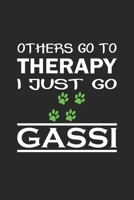 Others go to therapy, I just go gassi: Notebook, Journal Gift Idea for Dog Owners checkered 6x9 120 pages 1697335403 Book Cover