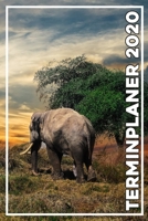 Terminplaner 2020: Jahresplaner von September 2019 bis Dezember 2020 mit Elefant - Planer mit 174 Seiten in wei� im Format A5 mit gl�nzendem Soft Cover. 1704014646 Book Cover