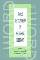 Word Recognition in Beginning Literacy 0805828990 Book Cover
