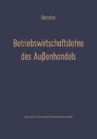 Betriebswirtschaftslehre Des Aussenhandels 366305196X Book Cover