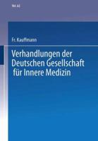 Verhandlungen der Deutschen Gesellschaft für innere Medizin 3662305208 Book Cover