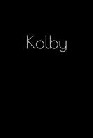 Kolby: Notebook / Journal / Diary - 6 x 9 inches (15,24 x 22,86 cm), 150 pages. Personalized for Kolby. 1694038742 Book Cover