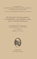 Die Ultraviolett-Absorptionsspektren Von Kunstlichem Und Naturlichem Lignin Sowie Von Modellverbindungen 3540020837 Book Cover