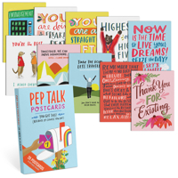 Emily McDowell & Friends Pep Talk Postcard Book, 20 Postcards (2 Each 10 Styles) 1642444812 Book Cover