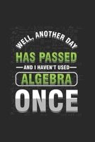 Well, Another Day Has Passed And I Haven't Used Algebra Once: Cool Algebra Sayings Design Notebook Composition Book Novelty Gift (6x9) Dot Grid Notebook to write in 1674797087 Book Cover