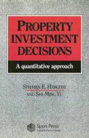 Property Investment Decisions: A quantitative approach 0419167803 Book Cover