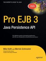 Pro EJB 3: Java Persistence API (Pro) 1590596455 Book Cover