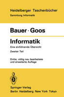 Informatik 2: Eine einführende Übersicht (Springer-Lehrbuch) 3540555676 Book Cover