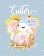 Easter Coloring Book: | Happy Cute Bunny for Kids ages 4 -8 | Creative mind, Stress relief, relaxation B08WS5KHJS Book Cover