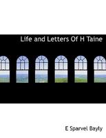 Life and Letters of H Taine 0530816830 Book Cover