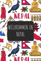 Willkommen in Nepal: 6x9 Reise Journal I Notizbuch mit Checklisten zum Ausfüllen I Perfektes Geschenk für den Trip nach Nepal für jeden Reisenden (German Edition) 1670735214 Book Cover