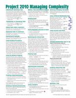 Microsoft Project 2010 Quick Reference Guide: Managing Complexity (Cheat Sheet of Instructions, Tips & Shortcuts - Laminated Card) 1936220288 Book Cover