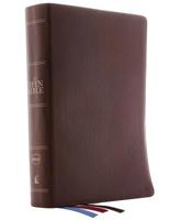 The NKJV, Open Bible, Leathersoft, Brown, Thumb Indexed, Red Letter, Comfort Print: Complete Reference System 0785222405 Book Cover