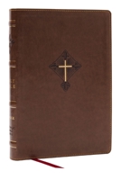 Rsv2ce, Thinline Large Print Catholic Bible, Brown Leathersoft, Comfort Print 1400337569 Book Cover