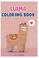 llama coloring book: Fun coloring gift book for llama lovers with stress relief llama designs and funny cute shows B08QBY9N4W Book Cover