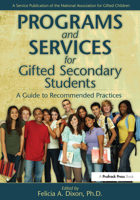 Programs and Services for Secondary Gifted Students: A Guide to Recommended Practices 1593633483 Book Cover