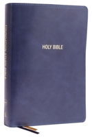 NKJV, Foundation Study Bible, Large Print, Leathersoft, Blue, Red Letter, Comfort Print: Holy Bible, New King James Version 0785261176 Book Cover