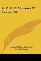 L. M. B. C. Memoirs V15: Antedon 1166422615 Book Cover