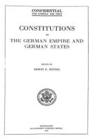 Constitutions of the German Empire and German States 1360845860 Book Cover