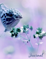 Journal: College Ruled Composition Notebook For Kids Teens and Adults Beautiful Butterfly Cover Learning To Write Creative Stories Diary - Purple Cover (Butterflies on a Cute Journal) 1696351154 Book Cover