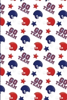 Go Team: Write & Draw Journal: Football Red & Blue Dot Grid & Lined Combination Notebook / Diary - Enjoy Creative Doodling & Writing in the Same Book ... Dotted & College Ruled Lined Pages 1676377301 Book Cover