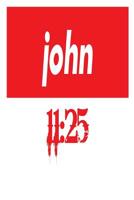 John 11: 25: 6x9 College Ruled Line Paper 150 Pages 1073825388 Book Cover