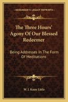 The Three Hours Agony of Our Blessed Redeemer: Being Addresses in the Form of Meditations, Delivered in St. Alban's Church, Manchester, on Good Friday 1877 (Classic Reprint) 1172346089 Book Cover